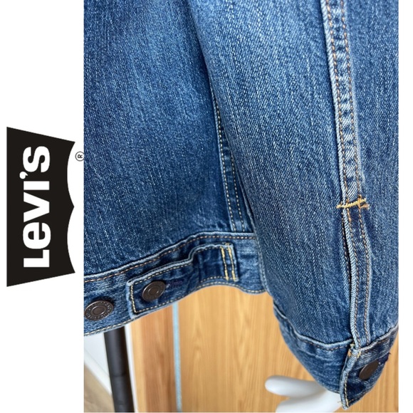 Levi’s Men’s Jean Jacket Red Tab Trucker Denim Jacket Size XL - Picture 9 of 12